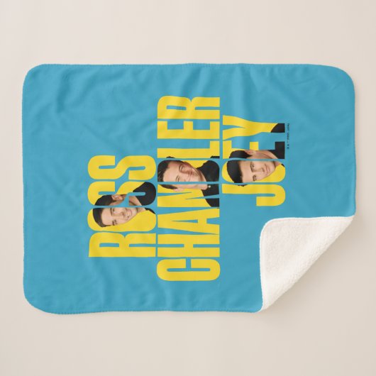 Couverture Sherpa AMIS™ | Ross, Chandler et Joey (Devant (Horizontal))