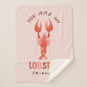 Couverture Sherpa AMIS™ Vous êtes mon homard aquarelle graphique