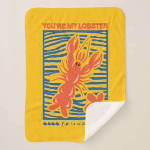 Couverture Sherpa AMIS™ Vous êtes mon homard vibrant graphique