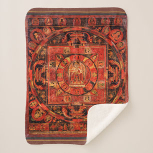 Couverture Sherpa Amogapasha Mandala Thangka