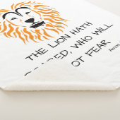 Couverture Sherpa Amos 3:8 KJV Bible Scripture Verse (3/4)