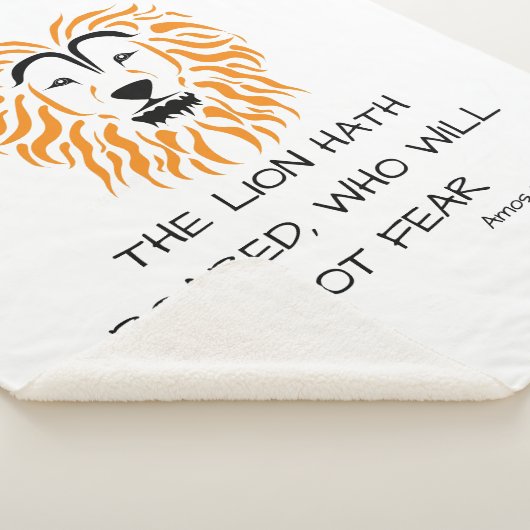 Couverture Sherpa Amos 3:8 KJV Bible Scripture Verse (3/4)