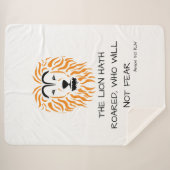 Couverture Sherpa Amos 3:8 KJV Bible Scripture Verse (Devant (Horizontal))