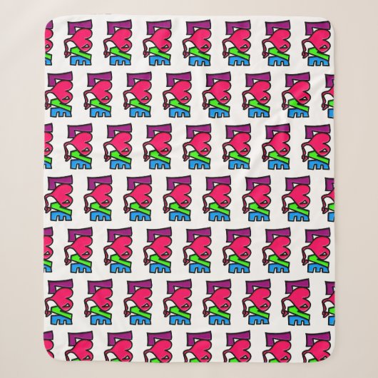 Couverture Sherpa Amour (Devant)