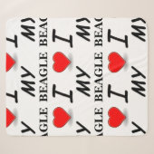 Couverture Sherpa Amour beagle (Devant (Horizontal))