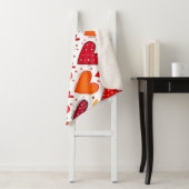 Couverture Sherpa Amour Coloré Design Motif (En situation)