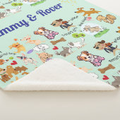 Couverture Sherpa Amour Doggie personnalisé pour vous ou votre enfan (3/4)