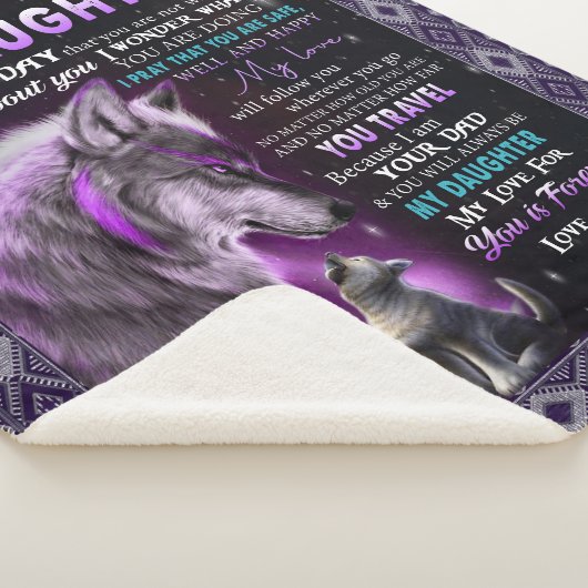 Couverture Sherpa Amour| Lettre À Ma Fille Amour Pour Vous (3/4)