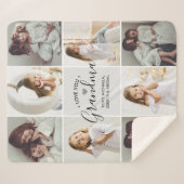 Couverture Sherpa Amour manuscrit personnalisé Vous Grand-mère 8-Pho (Devant (Horizontal))