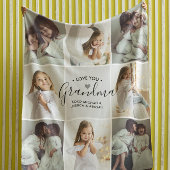 Couverture Sherpa Amour manuscrit personnalisé Vous Grand-mère 8-Pho