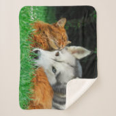 Couverture Sherpa Amour mignon somalien de petit groupe d'amis de (Devant)