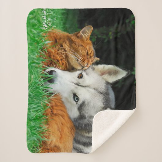 Couverture Sherpa Amour mignon somalien de petit groupe d'amis de (Devant)