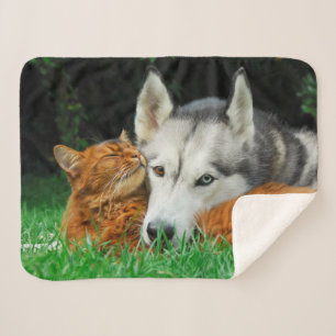 Couverture Sherpa Amour mignon somalien de petit groupe d'amis de