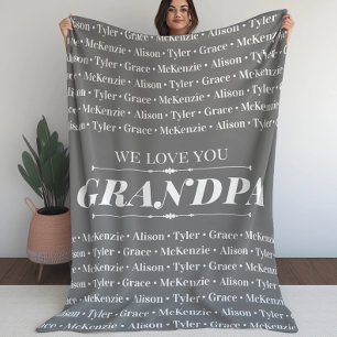 Couverture Sherpa Amour moderne, grand-père