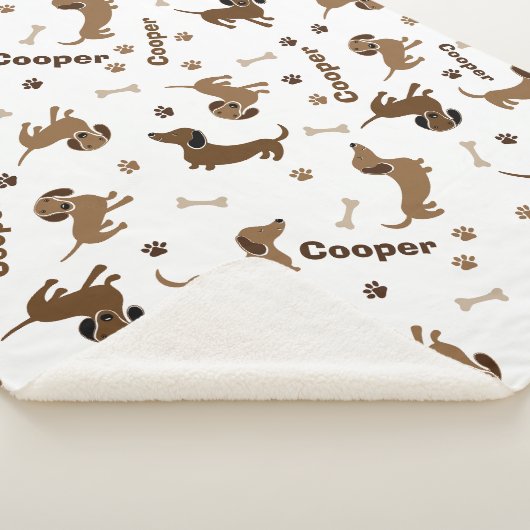 Couverture Sherpa Amour Pour Dachshund (3/4)