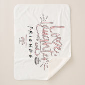 Couverture Sherpa Amour, rire et FRIENDS™ (Devant)