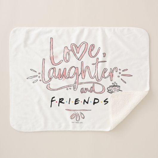 Couverture Sherpa Amour, rire et FRIENDS™ (Devant (Horizontal))