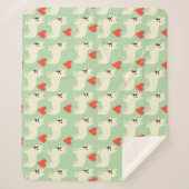 Couverture Sherpa Amoureux de Frenchie (Devant)