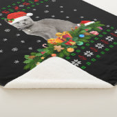 Couverture Sherpa Amoureux des animaux de chat Santa Hat Vilain Russ (3/4)