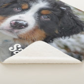 Couverture Sherpa Amoureux des chiens photo simple et personnalisé m (3/4)