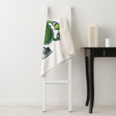 Couverture Sherpa Amusant joueur de pickleball Louveur de paddleball (En situation)