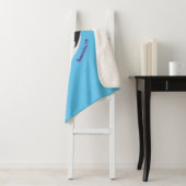 Couverture Sherpa Amusante baleine orque mignonne dessin animé (En situation)