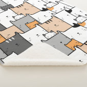 Couverture Sherpa Amusants Cute Chat Kitten Animaux de compagnie Car (3/4)