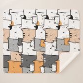 Couverture Sherpa Amusants Cute Chat Kitten Animaux de compagnie Car (Devant (Horizontal))