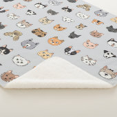 Couverture Sherpa Amusement animal : Chiens de chats Doodle Mix (3/4)