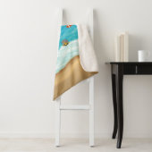 Couverture Sherpa Amusement dans le soleil Mermaid Dolphin Beach Per (En situation)