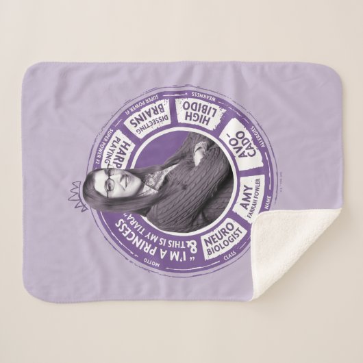 Couverture Sherpa Amy Farrah Fowler - Graphique d'informations (Devant (Horizontal))