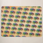 Couverture Sherpa Ananas (Devant (Horizontal))