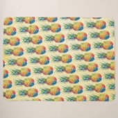 Couverture Sherpa Ananas (Devant (Horizontal))