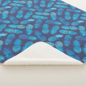 Couverture Sherpa Ananas Blue Tie Dye (3/4)