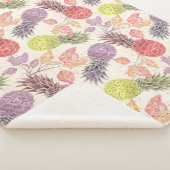 Couverture Sherpa Ananas, couple sucré, fruit (3/4)