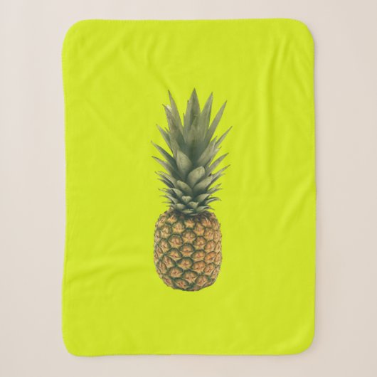 Couverture Sherpa Ananas doux (Devant)