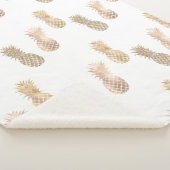 Couverture Sherpa Ananas en verre d'or (3/4)