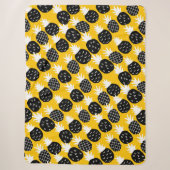 Couverture Sherpa Ananas noir (Devant)