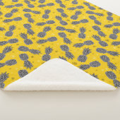 Couverture Sherpa Ananas sur l'or (3/4)