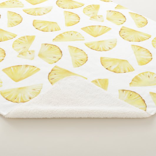 Couverture Sherpa Ananas Tropicaux Aloha (3/4)