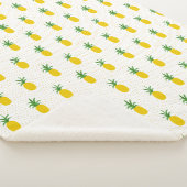 Couverture Sherpa Ananas tropicaux d'or (3/4)