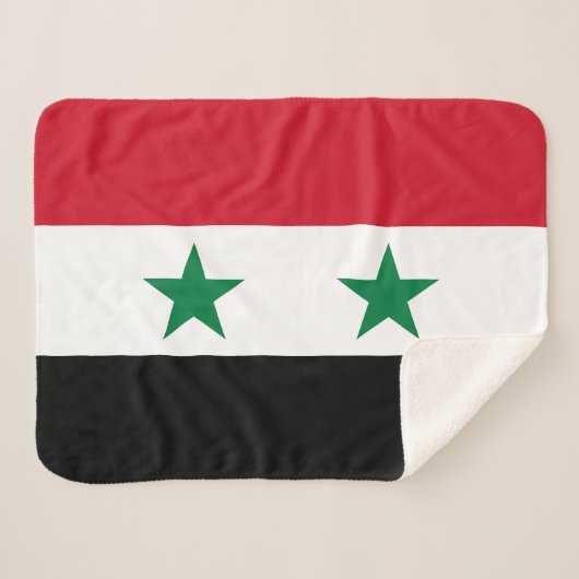 Couverture Sherpa Ancien drapeau de Syrie (Devant (Horizontal))