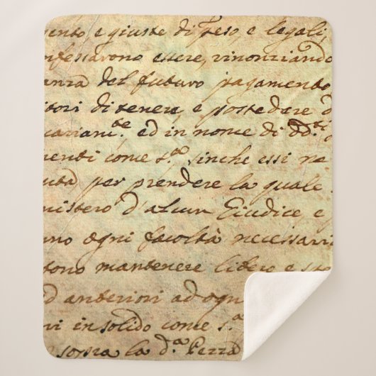 Couverture Sherpa Ancien manuscrit du 1700 siècle écrit à l'encre (Devant)