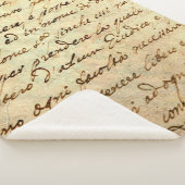 Couverture Sherpa Ancien manuscrit du 1700 siècle écrit à l'encre (3/4)