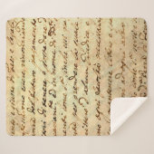 Couverture Sherpa Ancien manuscrit du 1700 siècle écrit à l'encre (Devant (Horizontal))