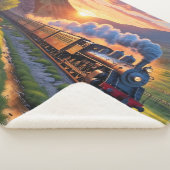 Couverture Sherpa Ancien moteur à vapeur Locomotive Train Mountain S (3/4)
