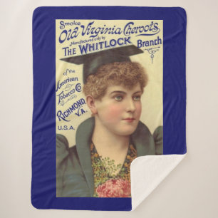Couverture Sherpa Ancien Virginia Cheroots des années 1890