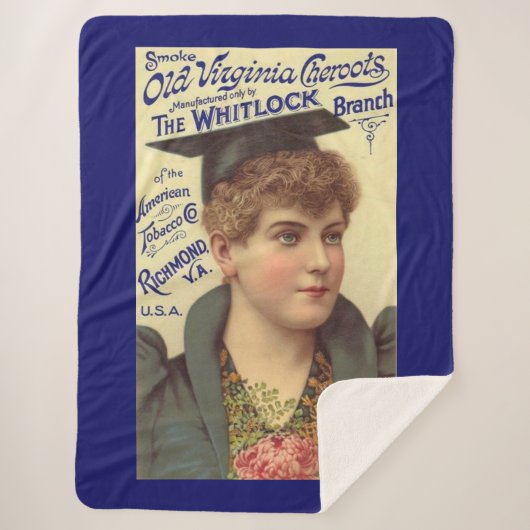 Couverture Sherpa Ancien Virginia Cheroots des années 1890 (Devant)