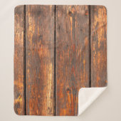 Couverture Sherpa Anciennes planches patinées textureabstraite arriè (Devant)