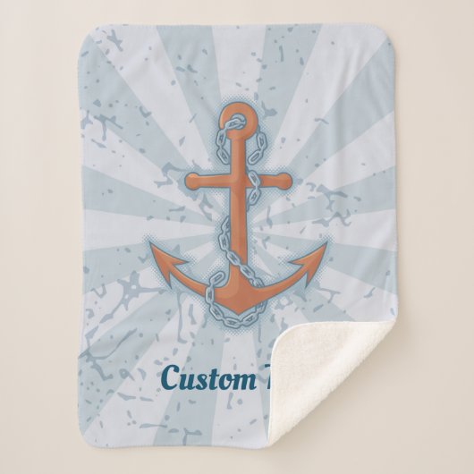 Couverture Sherpa Ancre avec chaîne (Devant)